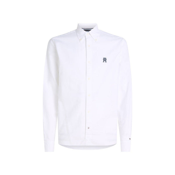 Tommy Hilfiger Camicia ml Camicia Uomo con logo sul petto Bianco P24-TOMMY HILFIGERMW34231-YCF-S - Francavilla Moda